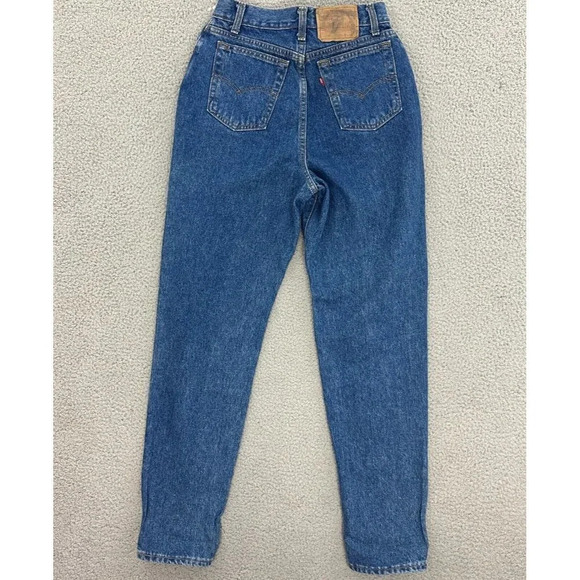 Vintage Levis 505 Womens size 12 USA Made High Waist Tapered Denim Baggy 80s 90s - Picture 2 of 16